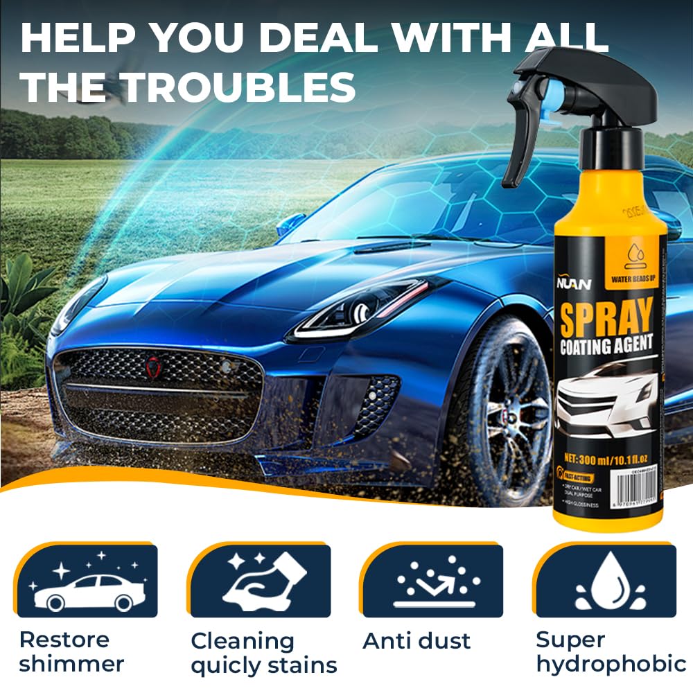 Amazon.com: NUAN 2-Pack Nano Hydrophobic Ceramic Coating, 300ml